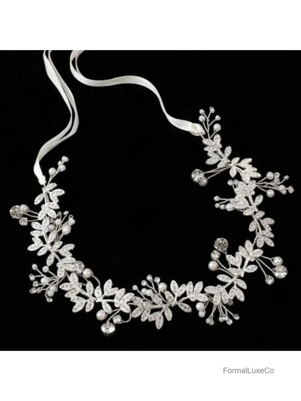 Rhinestone Crystal Pearl Wedding Dress Belt Sash for Women